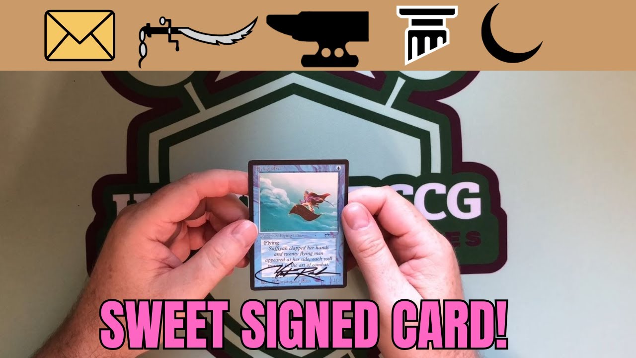 FINALLY! MY FAVORITE CHRISTOPHER RUSH AUTOGRAPH ARABIAN NIGHTS MAIL DAY SIGNED FLYING MEN