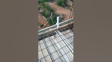 electrical pipe installation before concrete for storey building.