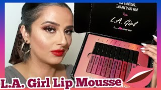 Mí primera campaña! L.A. Girl Lip Mousse Velvet lip color Colección | Dannah Rey