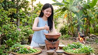 LIVE:Harvesting Fresh Produce, Cooking Delicious Fish & Meat Dishes, and Savoring Homemade Delights