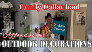 Decorating outdoors?✨| I FOUND THESE AFFORDABLE DECORATIONS FOR MY BALCONY✨ FAMILY DOLLAR