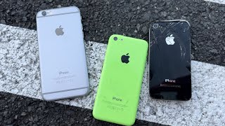 iPhone 4 VS 5C VS 6 Drop Test