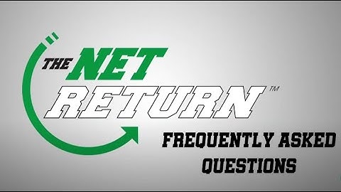 The Net Return - FAQ