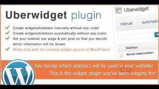 Preview Uberwidget  WordPress sidebar and widget plugin