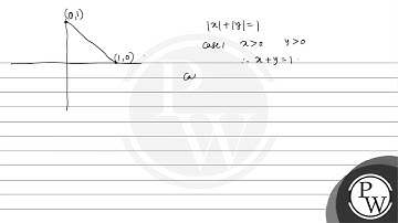 If the sum of the distance of a point from two perpendicular lines in a plane is 1 unit, then it...