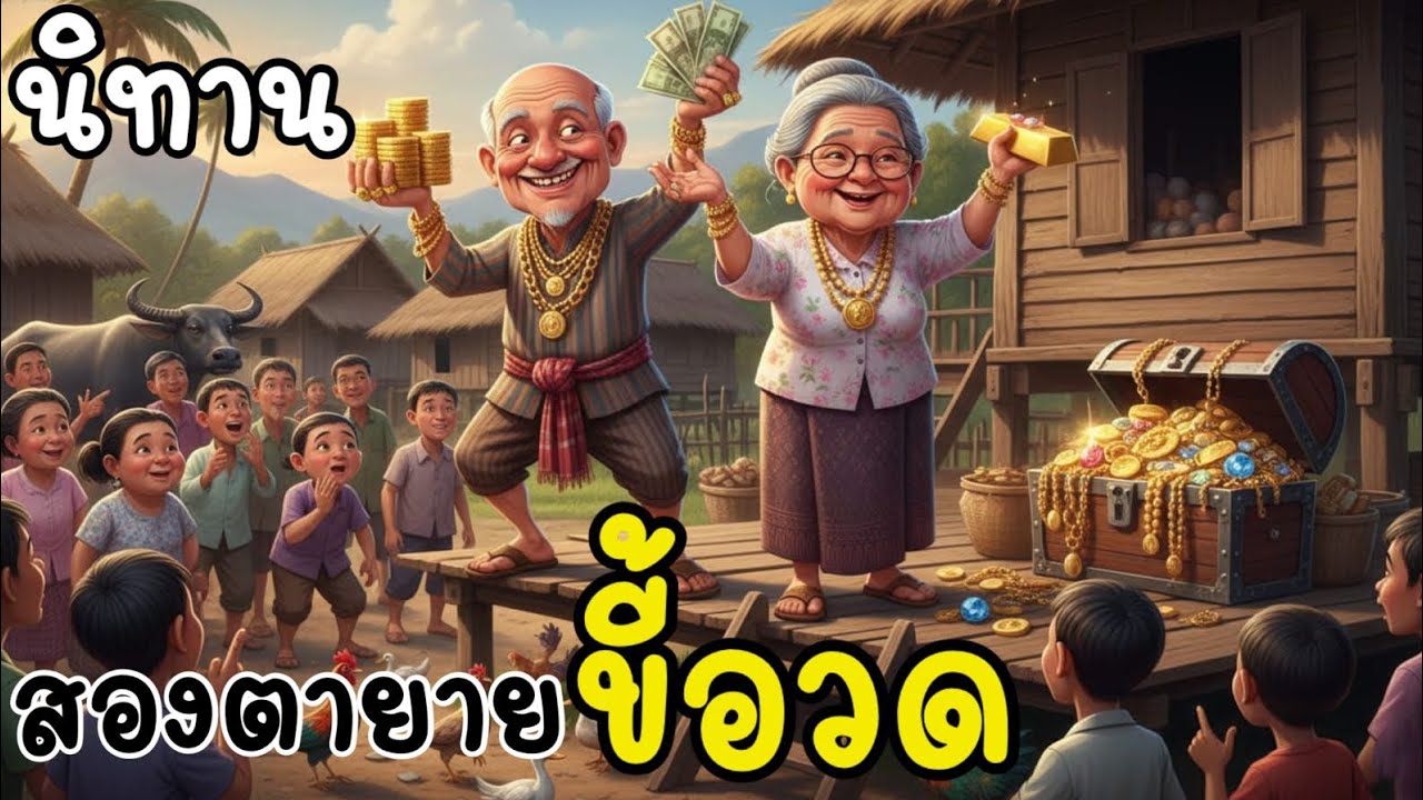 นิทาน 🌟 สองตายายขี้อวด 🌟 #นิทาน #นิทานพื้นบ้าน #นิทานก่อนนอน #นิทานสั้น #นิทานสอนใจ 