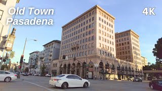 Walking Old Town PASADENA, CA | 4K Walking Tour in LOS ANGELES County | Colorado Blvd. Route 66 Walk