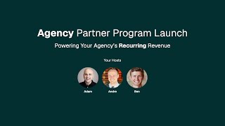Agency Partner Program Launch Event