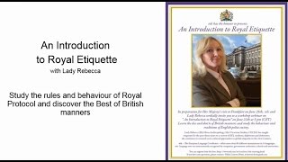 An introduction to royal etiquette