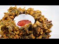 Kanda Bhaji, хрустка цибуля, street food. Індія