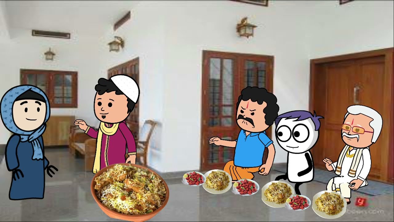 ಬಕ್ರಿದ್ ಹಬ್ಬಕ್ಕೆ ಸಾಹೇಬ್ರು ಮನೆಯಲ್ಲಿ ಬಿರಿಯಾನಿ ತಿಂದ  ಸೀನಪ್ಪ - ಗೌಡ್ರು.. ಬಿರಿಯಾನಿ ಸೂಪರ್ ಎಂದ ಸೀನಪ್ಪ