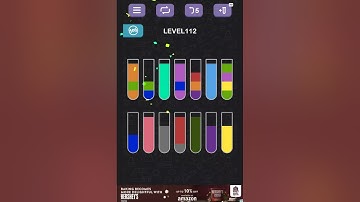 Water Sort Puzzle level 112#games #gameandroid