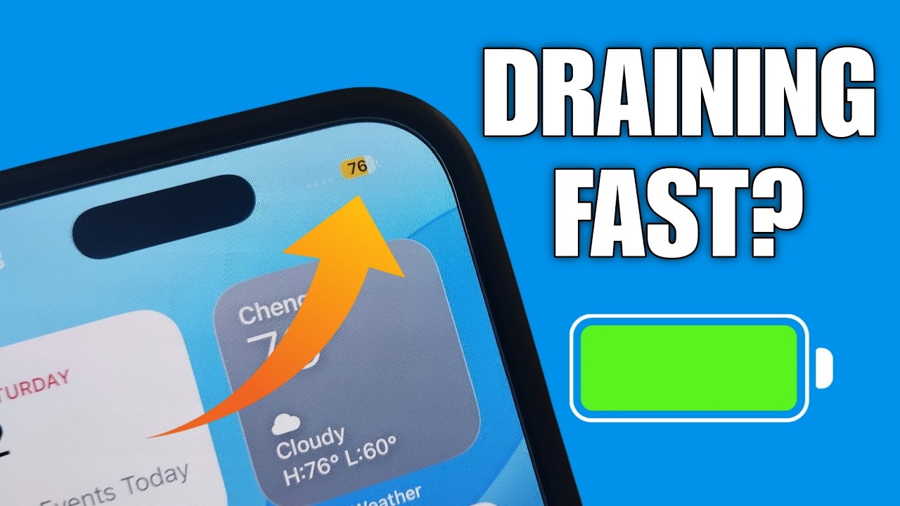 3 iPhone Settings to STOP Battery Draining Fast (Fix Battery Life 2026 ...