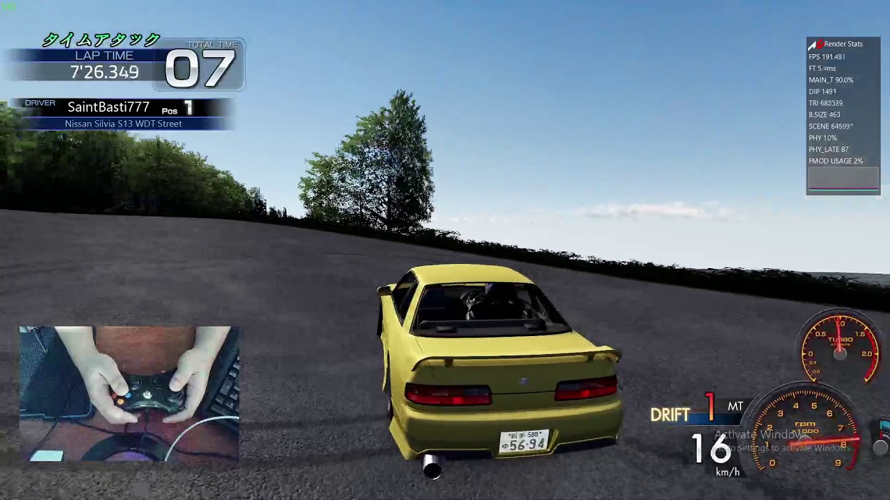 Assetto Corsa Drifting with Xbox 360 Controller YouTube