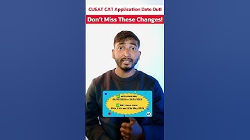 🎯 All About CUSAT CAT Exam: Eligibility & Exam Pattern ⋮ Cochin University of Science and Technology