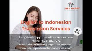 English to Indonesian Translation Services 18F