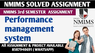 Famous Performance management system Solved assignment /  Nmims 3rd Semester assignment / Nmims Assignment Wealth