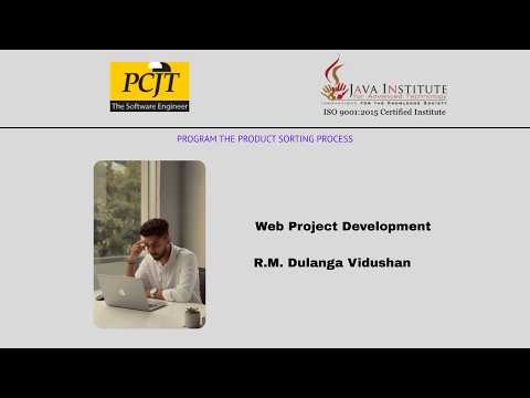 Program the product sorting process