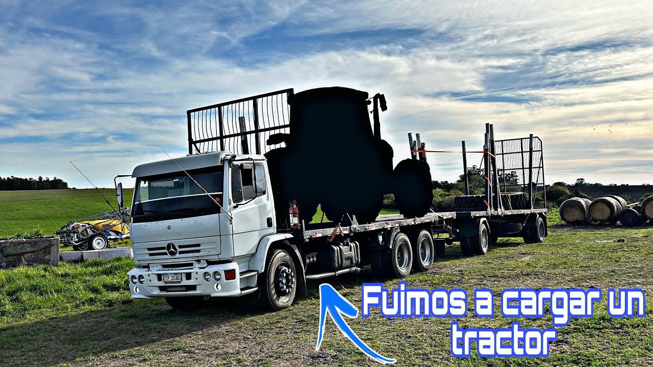 Tocó ir a cargar un tractor por primera vez, que tractor será? 
