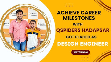 Got placed as a | Design Engineer | From JSpiders Hadapsar...