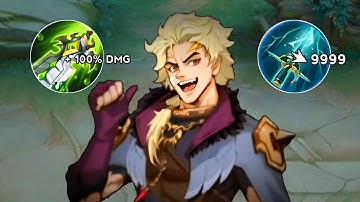 WTF DAMAGE!!! LUKAS BEST BUILD AND EMBLEM IN HIGH RANK GAME! ( must try! )