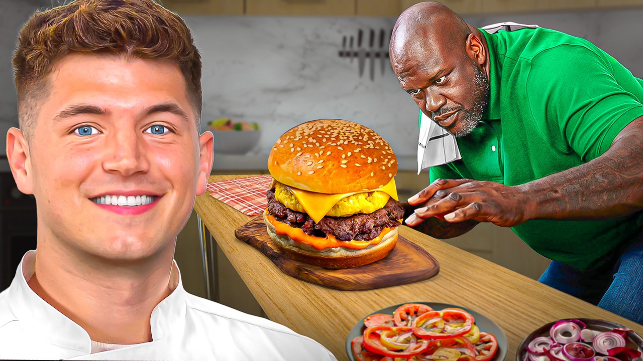 ⁣Shaq Challenged Me To A Burger Cookoff
