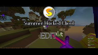 Summer Hacked Client | BEST FREE Hypixel Hacked Client 2021 | Edit.