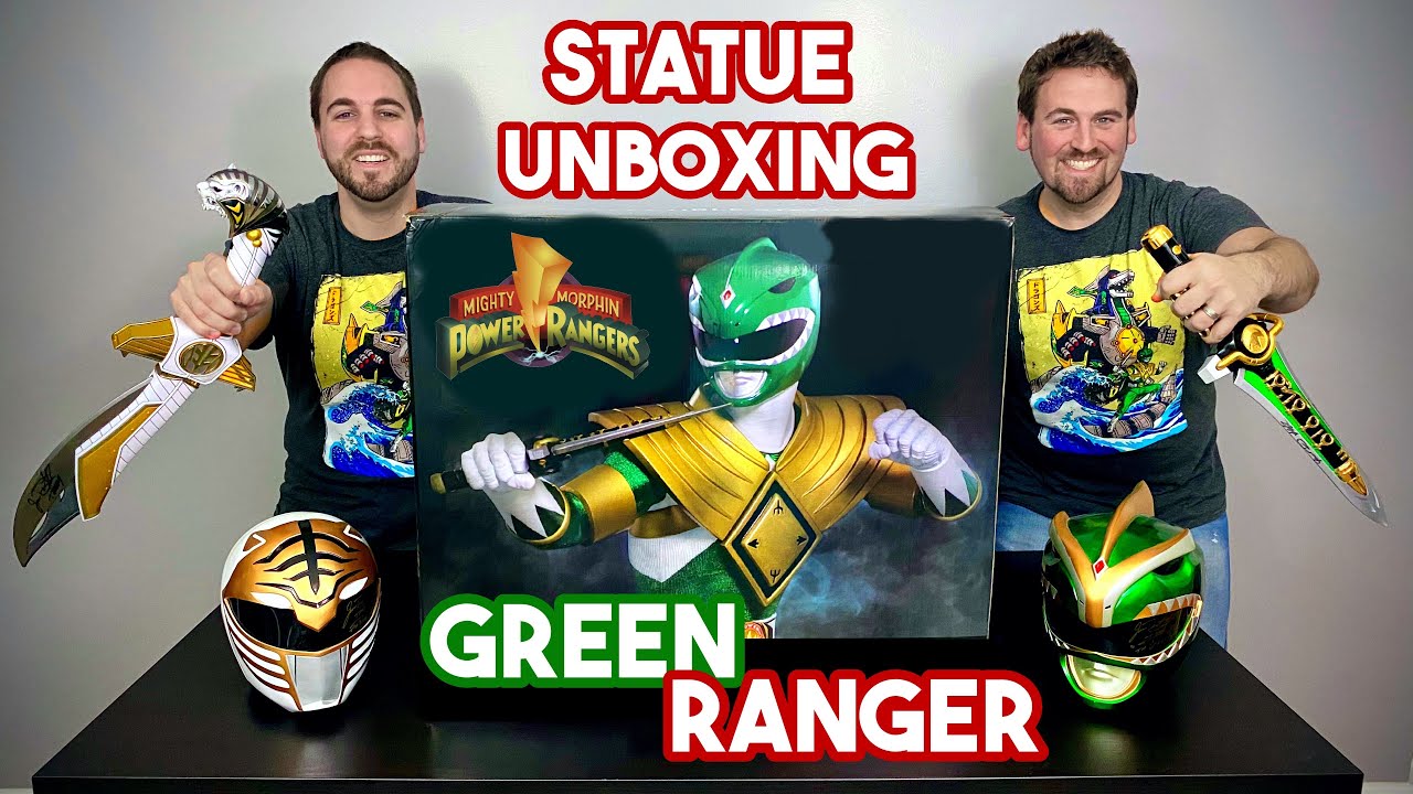 UNBOXING! Power Rangers 1/4 Scale GREEN Ranger Dragonzord Exclusive by PCS Collectibles YouTube
