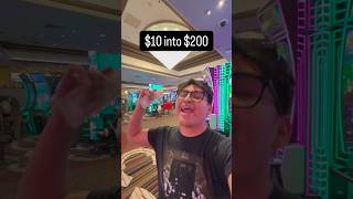 $10 into $200?!? #gamble #casino #lasvegas #blackjack #roulette #vegas #gambling