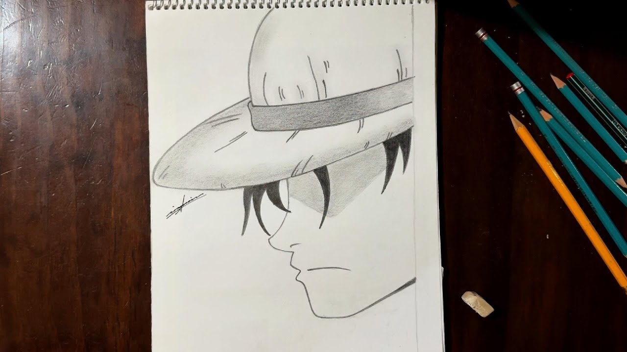 Pencil Drawing Timelapse | Monkey D. Luffy (One Piece) | Fan Art