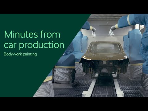 Minutes from car production: Bodywork painting
