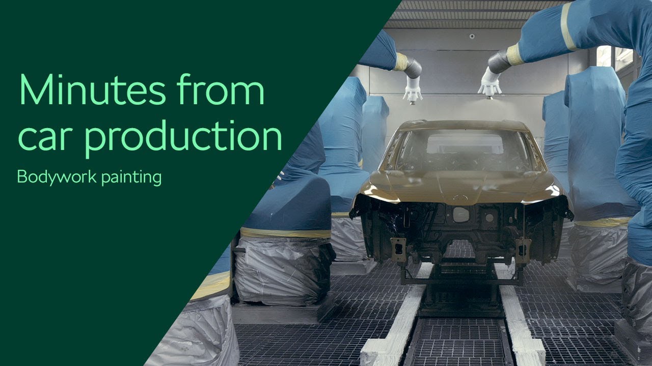 Minutes from car production: Bodywork painting