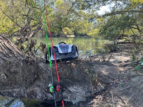River Bank Bass Fishing