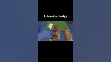 Minecraft Automatic Bridge tutorial #minecraft #shorts