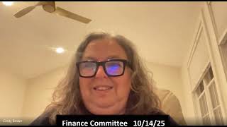 Finance Committee   October 14, 2025