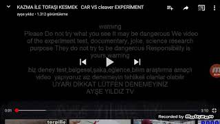 Baltayla araba kırdı
