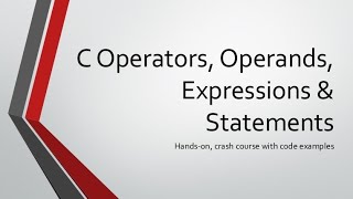 Operators In C Detailed Explanation Code-Man Jatin