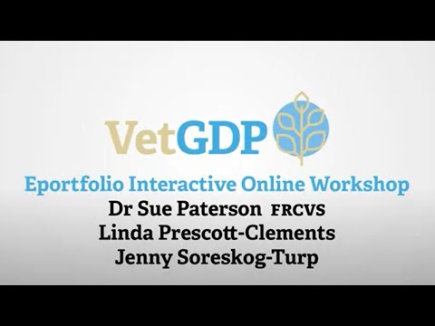 VetGDP e-portfolio online interactive workshop