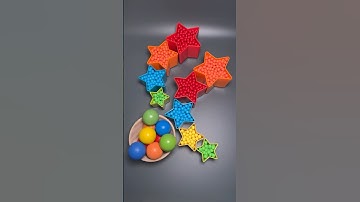 Colorful Balls 🔵🟢🟡🟠🔴 Color Sorting #marblerunbb #colorsorting #satisfying #asmr