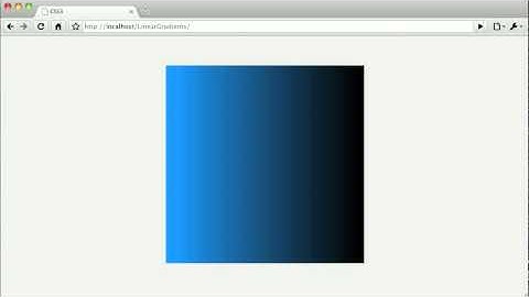 Gradients - Linear Gradients in WebKit Video Tutorial