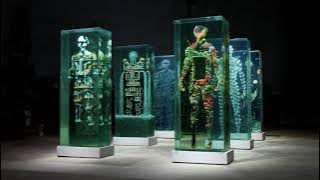 3D Layered Glass Sculptures by Artist Dustin Yellin