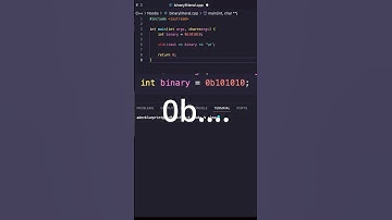 c++14 Binary Literals #cpp #cpp14 #cpp17 #developer #programming
