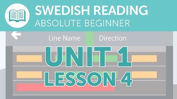 Swedish Reading Practice for Absolute Beginners - A Swedish Notice at the Station