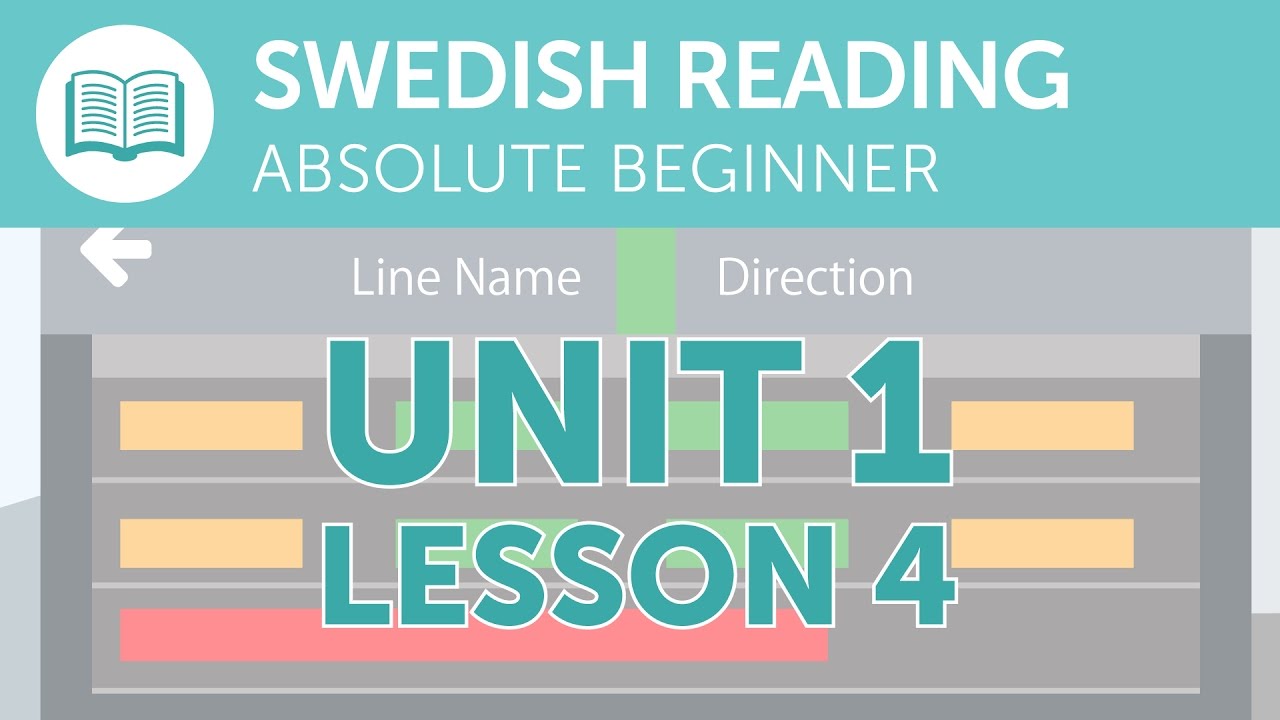 Swedish Reading Practice for Absolute Beginners - A Swedish Notice at the Station