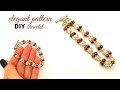 how to make bracelets with beads. beading pattern-easy tutorial for beginners