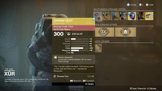Destiny 2: Xur week 37