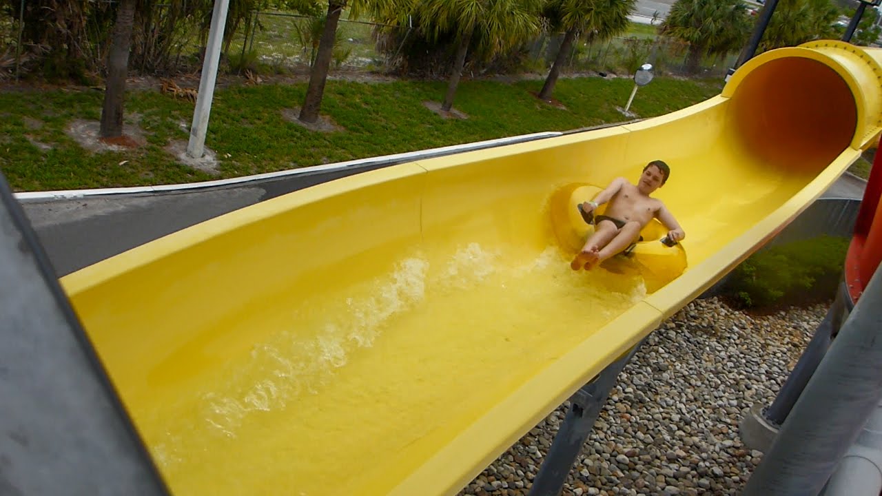 CoCo Key Water Resort - Surfer Splash | Yellow Tube Slide Onride POV