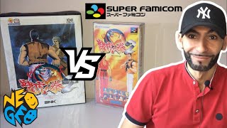 ART OF FIGHTING 2 Neo Geo versus Super Famicom !