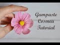 Gumpaste Cosmea Tutorial.Космея из мастики. Sugar Flowers. Fondant.Sugar Cosmea . Fondant Cosmea