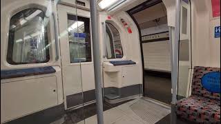 1996 Jubilee line train from Swiss Cottage to Finchley Road.